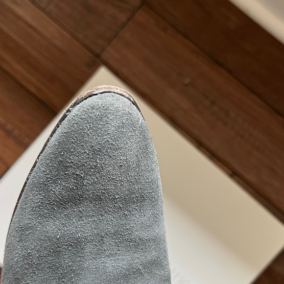 Manolo Blahnik Grey Suede Heeled Boots - Picture 6 of 9